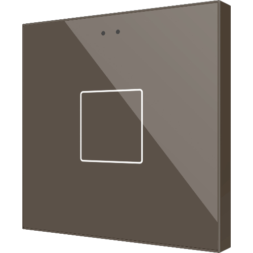 ZENNIO ZVIFR1M Flat RGB 1. Glass capacitive push button - 1 butto