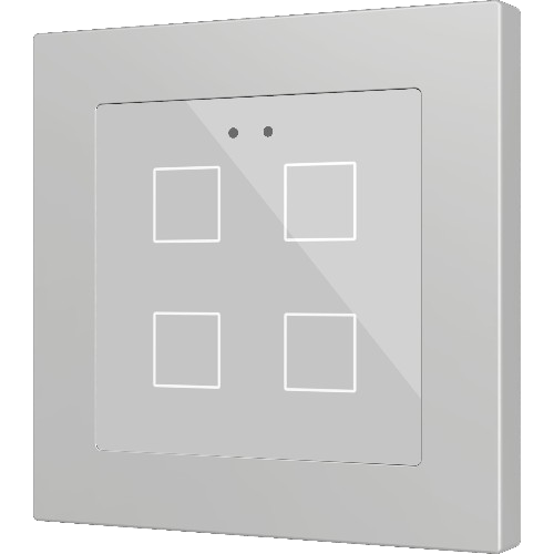 ZENNIO ZVIFR55X4S FLAT RGB 55 X 4. CAPACITIVE GLASS BUTTON