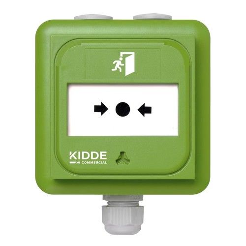ARITECH INTRUSION NC-MC-IP-0-G Resettable manual alert, green color, I