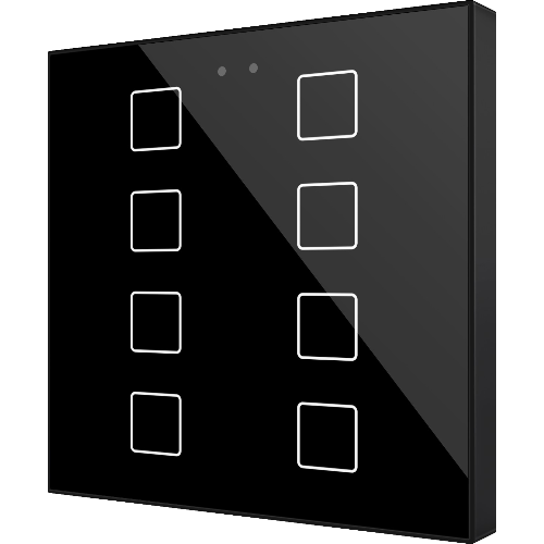 ZENNIO ZVIFR8A FLAT RGB 8. CAPACITIVE GLASS BUTTON -