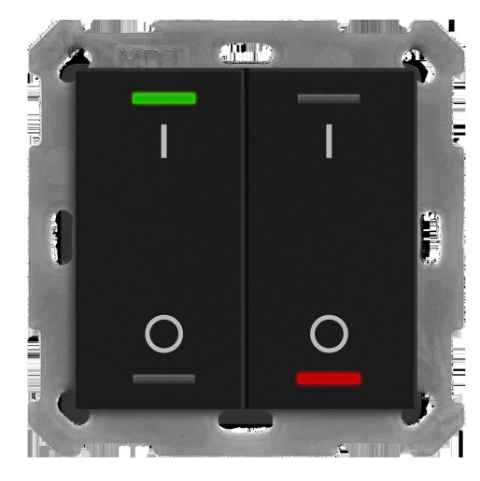 BE-TAL55T206.B1 Tecnologie MDT KNX Taster Light 55 2 lati