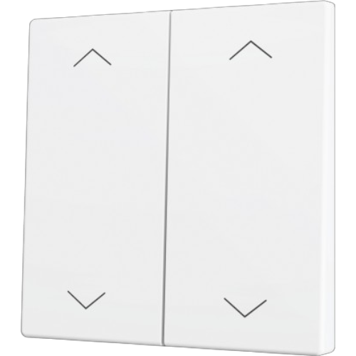 ZENNIO ZS70CSOFT24SHMW ZS70. Cover for Double KNX Soft push button - Matt White