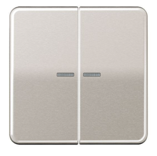 JUNG CD10921STRFPT KNX RF push button, 2 channels, platinum