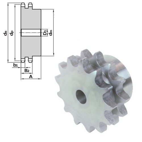 ALLMATIC 64100128 10 TEETH PINION FOR TECNO CAT/PRAKT