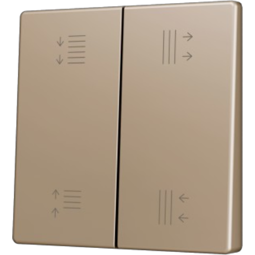 ZENNIO ZS55CSOFT24CC ZS55. Cover for Double KNX Soft push button 55x55