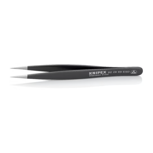KNIPEX 92 28 69 ESD ESD stainless steel universal tweezer