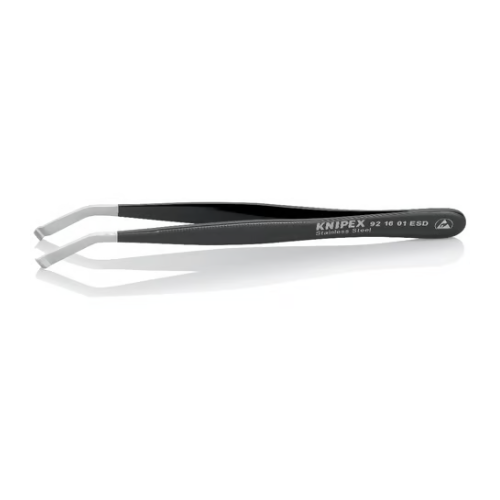 KNIPEX 92 16 01 ESD Stainless steel ESD positioning tweezer