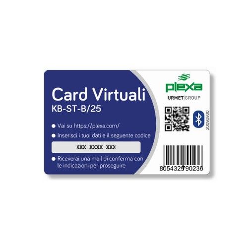PLEXA KB-ST-B/25 Pacchetto da 25 crediti per card virtuali bluetoot