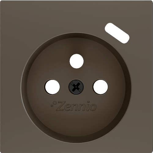 ZENNIO ZS55CF1USM ZS55. French socket cover with USB C 55x55 mm - Mo