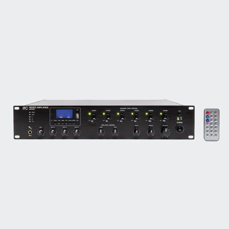 ITC AUDIO 8106-100050 MP6500 Mixer amplifier with 500W source - 6 Hz