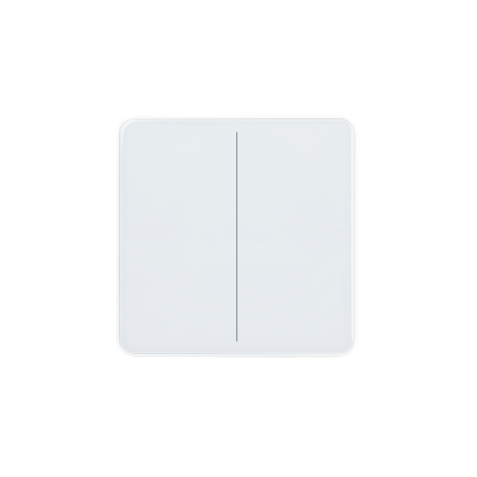 ELSNER 71123 KNX eTR M2, signal white RAL 9003 2-gang Push Button with Temperature Sensor