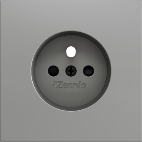 ZENNIO ZS70CFSS ZS70. French socket cover 70x70 mm - Silver