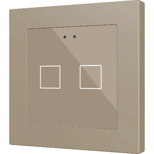ZENNIO ZVIFR55X2C FLAT RGB 55 X2. CAPACITIVE GLASS BUTTON
