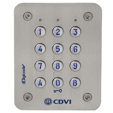 CDVI CAASE Tastiera antivandalo da incasso retro-illuminata