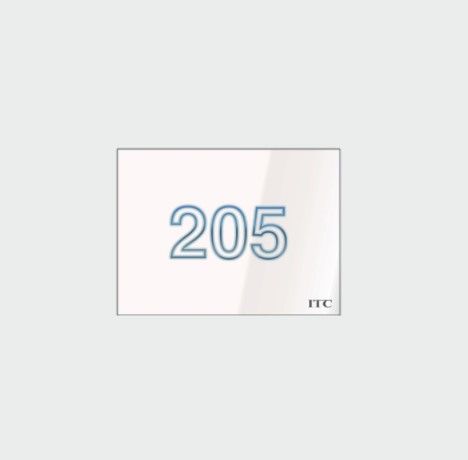 ITC AUDIO 6700-170001 PNC-T B Pannello numero camera colore bianco
