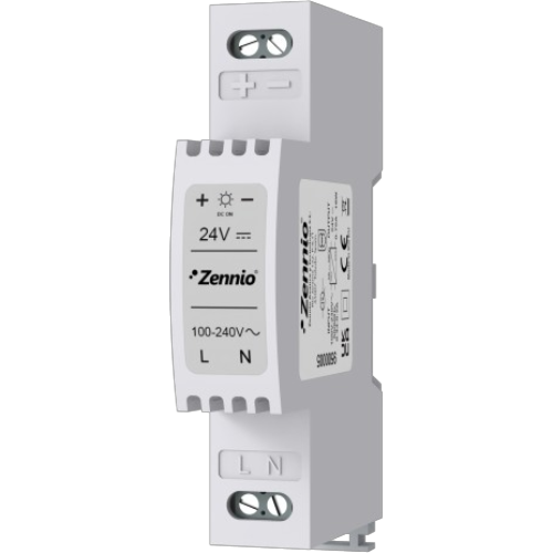 ZENNIO 9500005 Power Supply 24VDC 0.75A (out)/110-230VAC (in). 1