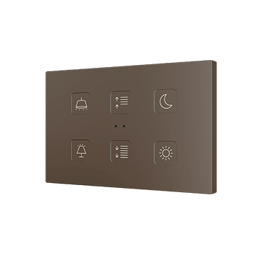 ZENNIO ZVITRXL6 RGB XL 6 key. PC-ABS capacitive button - 6