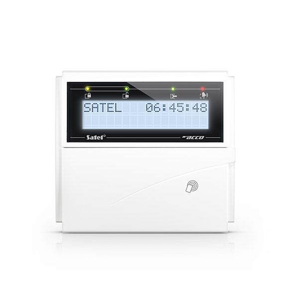 SATEL ACCO-KLCDR-W LCD keyboard with proximity reader and door