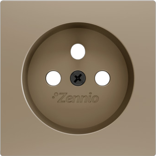 ZENNIO 830000604 ZS55. French socket cover 55x55 mm - Champagne