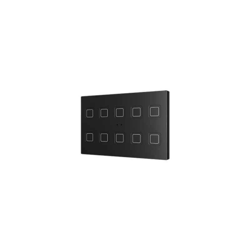 ZENNIO ZVITXLX10A TECLA XL backlit capacitive touch switch 10 keys, black