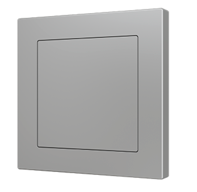 ZENNIO ZS70BCS ZS70. Blind cover 70x70 mm - Silver. Metallic plat