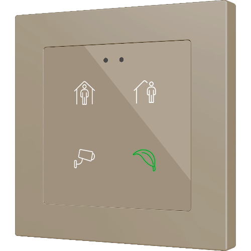 ZENNIO ZVIFR55X4 FLAT RGB 55 X 4. CAPACITIVE GLASS BUTTON