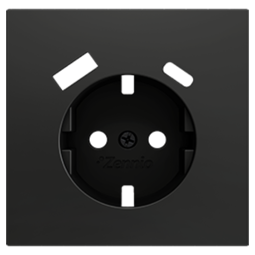 ZENNIO ZS70CSCSA ZS70. Schuko socket cover 70x70 mm - Anthracite