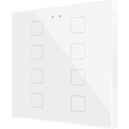 ZENNIO ZVIFR8W FLAT RGB 8. CAPACITIVE GLASS BUTTON -