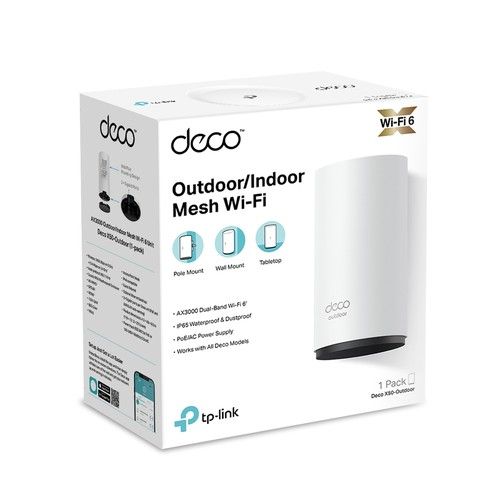 TP LINK DECO X50-OUTDOOR(1-PACK) AX3000 OUTDOOR/INDOOR MESH WI-I6 - Wireless LAN