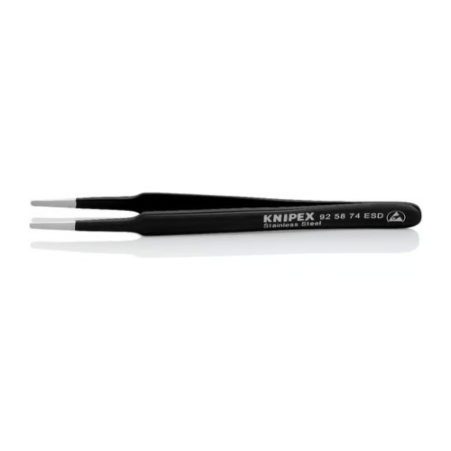 KNIPEX 92 58 74 ESD ESD stainless steel universal tweezer