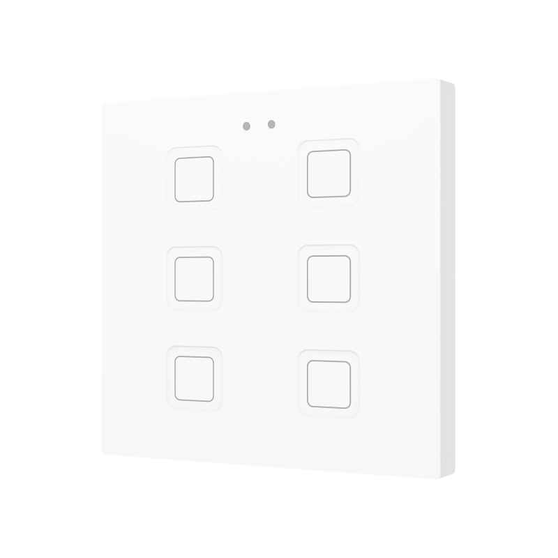 ZENNIO ZVITR6W RGB 6 KEY. PC-ABS CAPACITIVE BUTTON