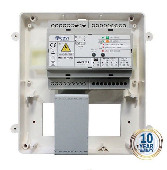 CDVI ADC612SB ALIMENTATORE 12 Vdc/5A IN CONTENITORE METALLICO