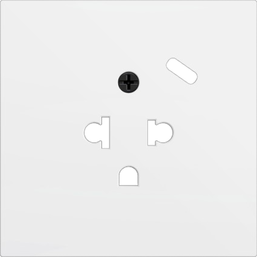 ZENNIO ZS70CEUA1USMW ZS70. EURO-AMERICAN SOCKET COVER WITH USB C