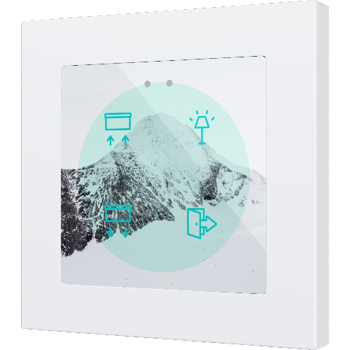 ZENNIO ZVIFR55X4C360 Flat RGB 55 X4. Glass capacitive push button 55x55
