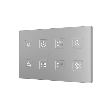 ZENNIO ZVITRXL8 RGB XL 8 key. PC-ABS capacitive button - 8