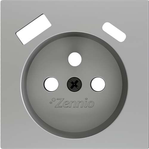 ZENNIO ZS55CF2USS ZS55. French socket cover with USB C and A 55x55 m