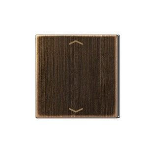 JUNG ME2404TSAPAT23 Key cover for sensor module 4 c-channels. symbol mod. LS990 - keys 2 and 3 - antique brass