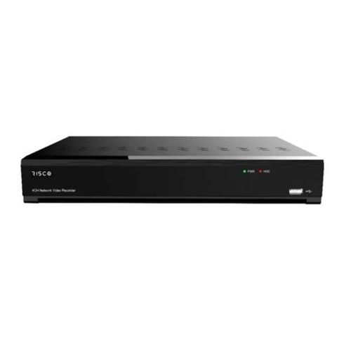 RISCO RVNVR084K1RA NVR: 8 Canali 4K, 8 PoE (max 72W), Smart H.265 / H