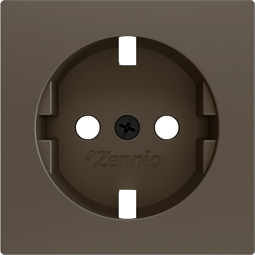 ZENNIO ZS70CTSCSM ZS70. Cover for Schuko socket with screws 70x70 mm