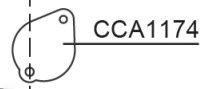 RIB CCA1174 SHEET METAL DROP X R60 G6B BM096/99
