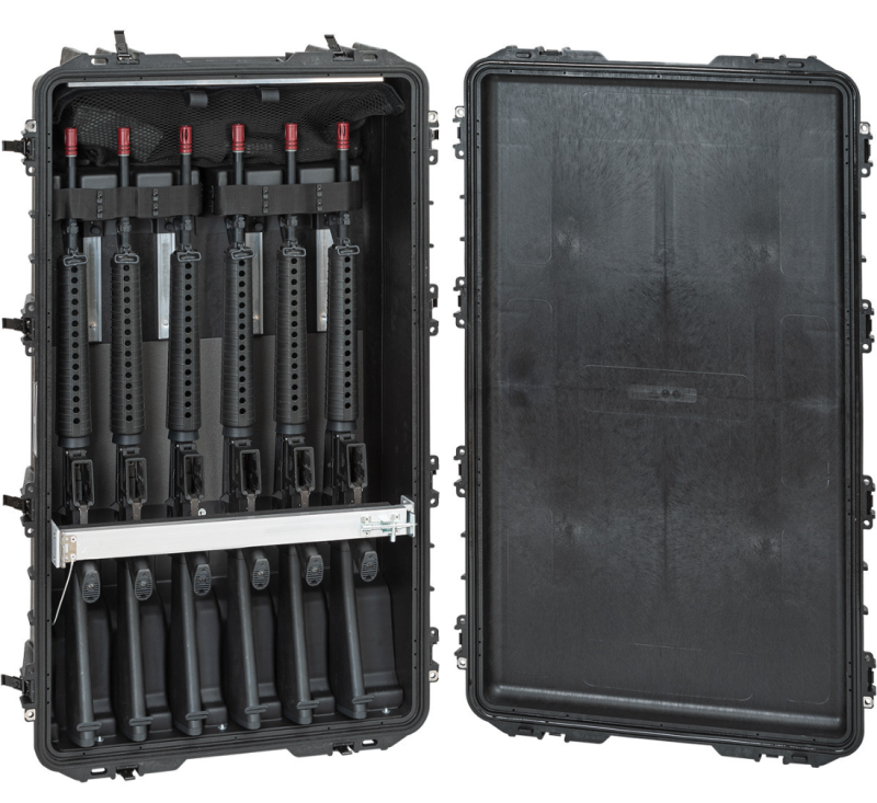 GT LINE 10826.B D5 108 cm long suitcase, with sponge for 6 rifles, with