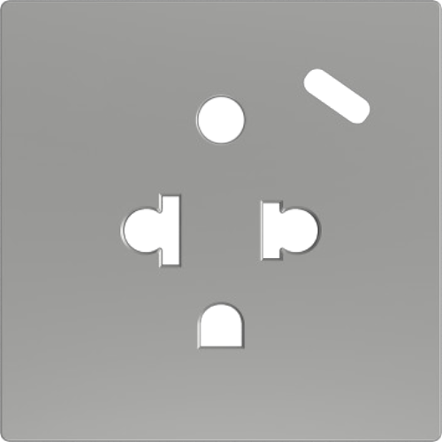 ZENNIO ZS55CEUA1USS ZS55. Euro-American socket cover with USB C 55x55