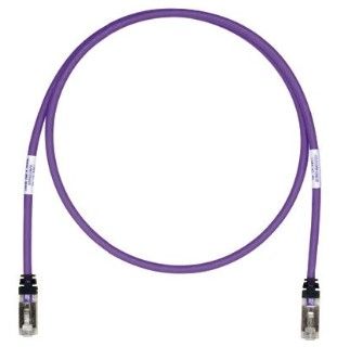 PANDUIT STP6X1.5MVL Patch Cord in Rame- Cat 6A- Violet S/FTP Cable- 1.5 meters