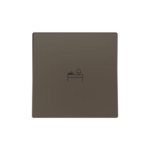 ZENNIO 830004203 ZS55. Single switch cover 55x55 mm - Mocha - Cost