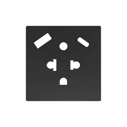ZENNIO ZS55CEUA2USA ZS55. Euro-American socket cover with USB C and A