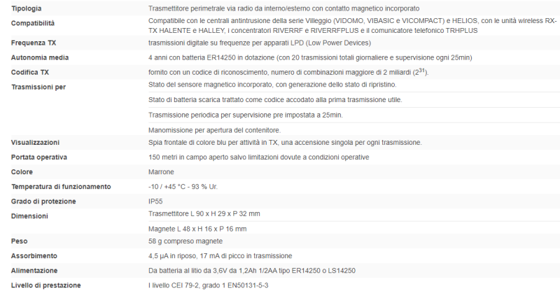 ELMO VIRGOEXTM Trasmettitore VIRGOEXT in contenitore marrone