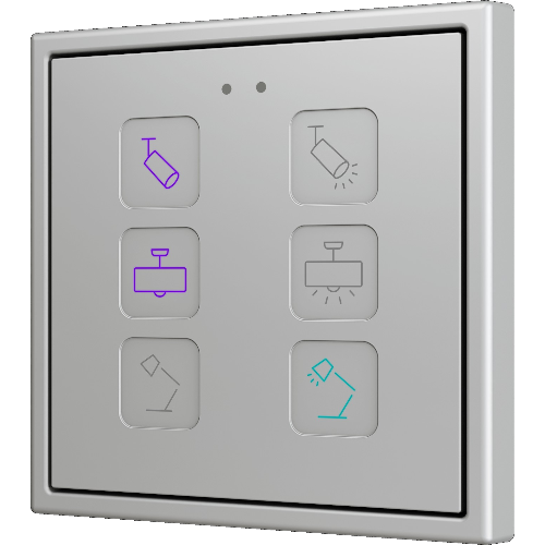 ZENNIO ZVITR70X6 RGB 70 X6 key. PC-ABS 70x capacitive button