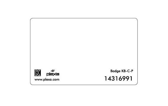 PLEXA KB-C-P-25 Pack of 25 numbered cards next? 125 kHz