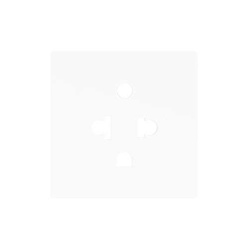 ZENNIO ZS55CEUAW ZS55. Euro-American socket cover 55x55 mm - Matt w
