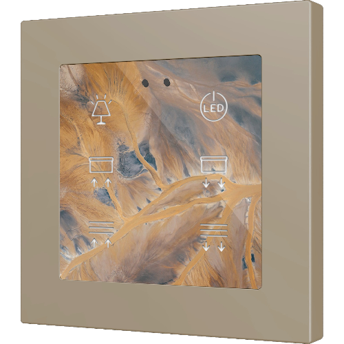 ZENNIO ZVIFR55X6C360 Flat RGB 55 X6. Glass capacitive push button 55x55